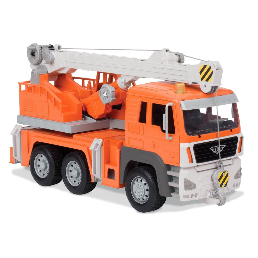 Driven by Battat] Micro Series Crane Truck with Realistic Lights & Sounds,  Hobbies & Toys, Toys & Games on Carousell