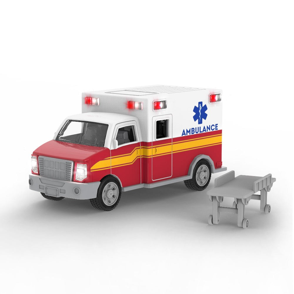 red ambulance toy