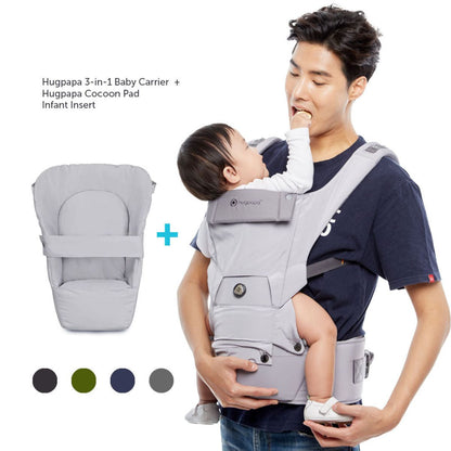 Dial- Fit BOA Baby Carrier + Hugpapa Infant Insert