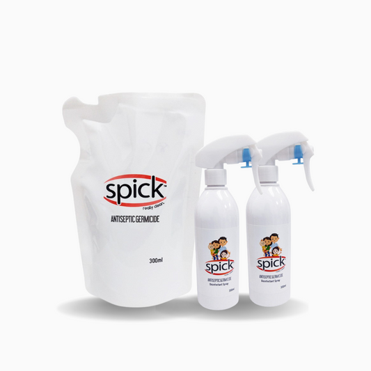 Disinfectant Spray Bottle & Refill 300ml Bundle