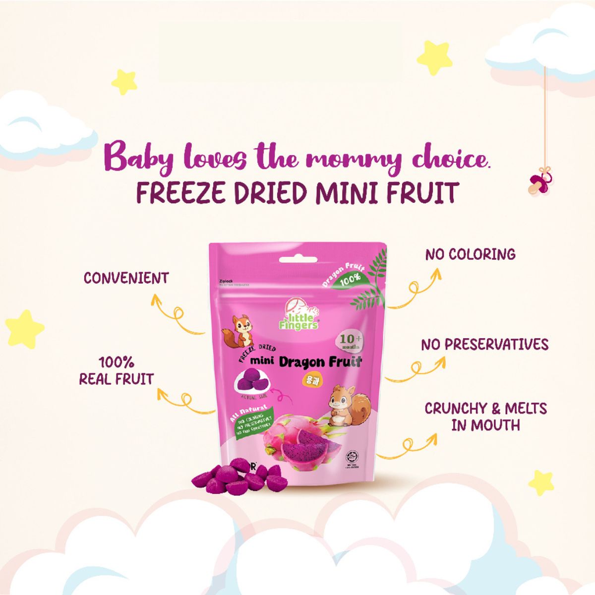 Little Finger Freeze Dried Mini Fruits - All Flavour Bundle