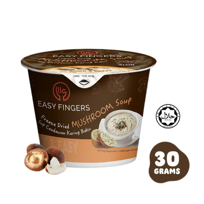 Easy Fingers Freeze Dried Instant Soup - All Flavor Bundle of 3