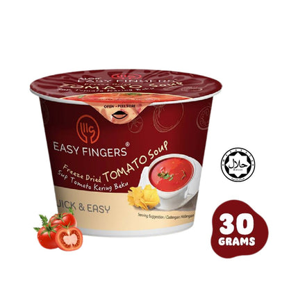 Easy Fingers Freeze Dried Instant Soup - All Flavor Bundle of 3