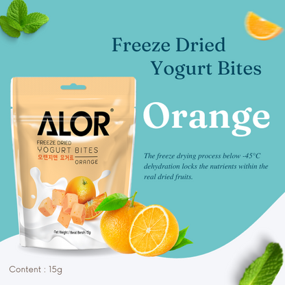 Freeze Dried Yogurt Bites - Orange