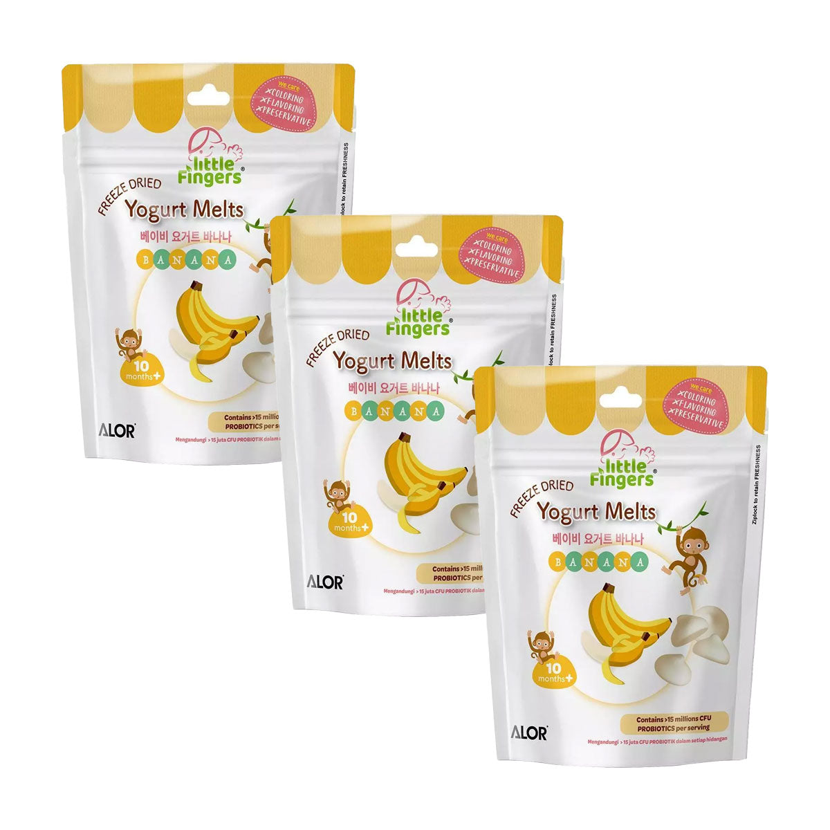 Little Fingers Freeze Dried Yogurt Melts - Banana