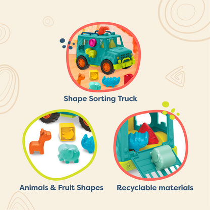 Happy Cruisers Rollin’ Animal Rescue Shape Sorter Truck