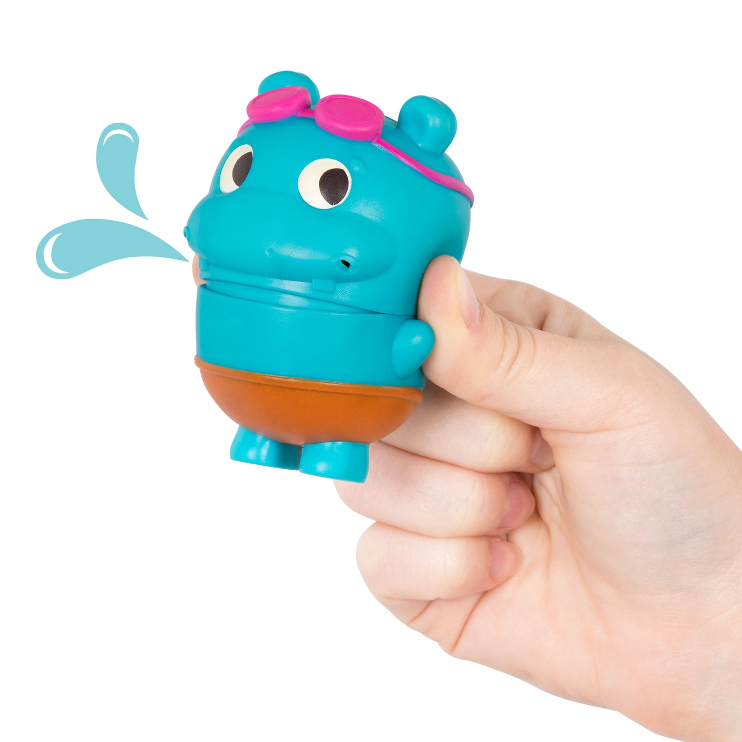 B. Squirt Toy Hippo & Pull-Back Bath Boat