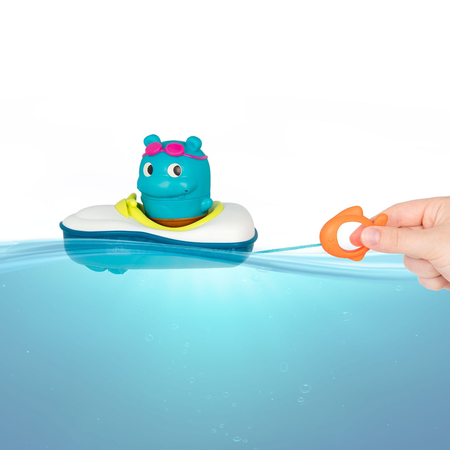 B. Squirt Toy Hippo & Pull-Back Bath Boat