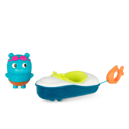 B. Squirt Toy Hippo & Pull-Back Bath Boat