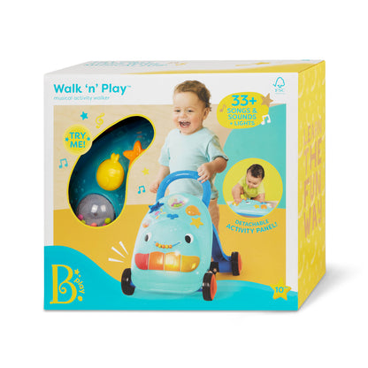 Walk ‘n’ Play Musical Whale Activity Walker