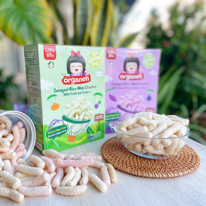 Sangyod Rice Mini Cracker Baby & Kids Snacks - Fruits & Veggies