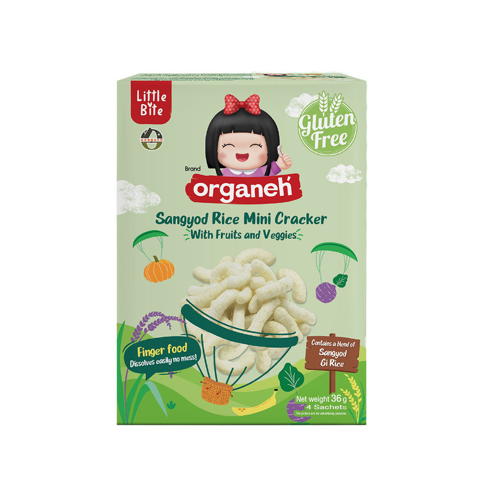 Sangyod Rice Mini Cracker Baby & Kids Snacks - Fruits & Veggies