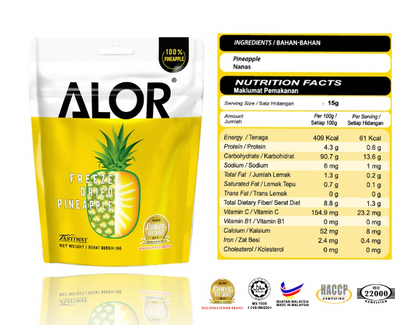 Freeze Dried Fruits - Pineapple