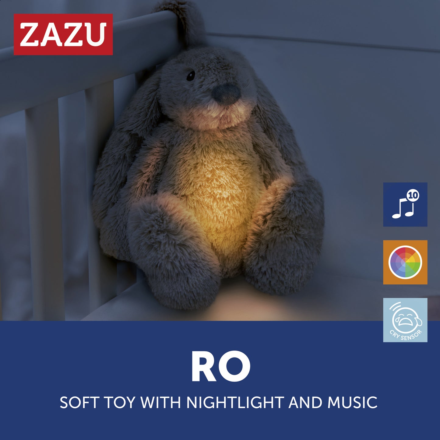 Baby Sleep Soother with Nightlight - Ro The Rabbit