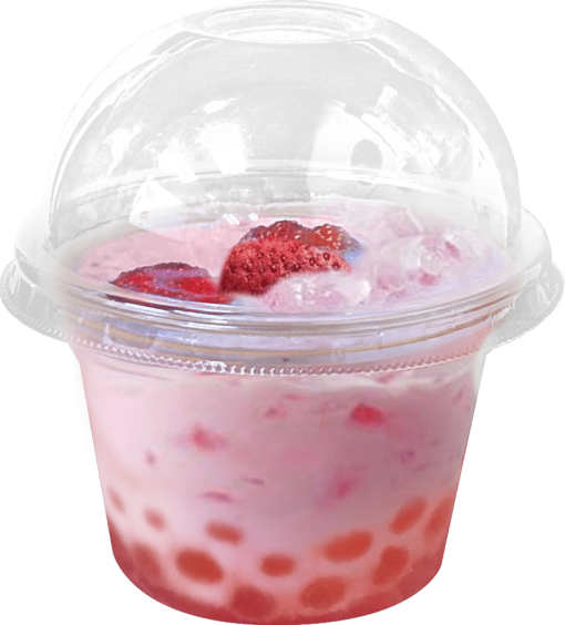 No Bake Strawberry Milkshake & Boba Kit