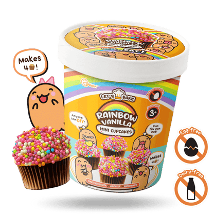 Gobblin Cup – Rainbow Vanilla Mini Cupcakes DIY Baking Kit