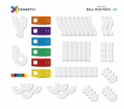 Rainbow Ball Run Pack - 92 Pieces