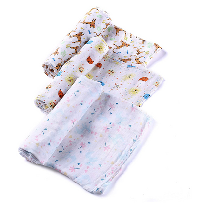 Baby Toddler Muslin Swaddle / Blanket Set - Tiger