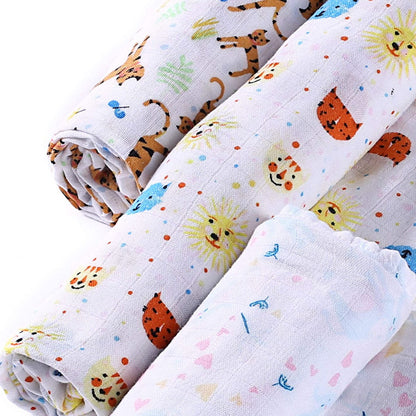 Baby Toddler Muslin Swaddle / Blanket Set - Tiger