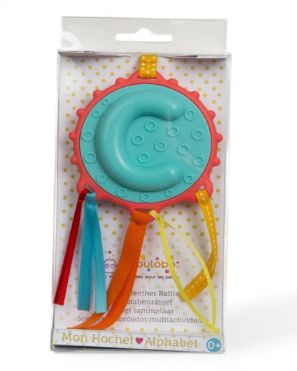 Baby Teething Teether Rattle Shaker - Letter C