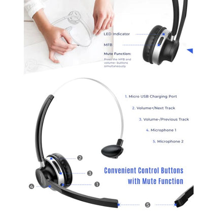 HC3 Business Bluetooth Headsets with Microphone