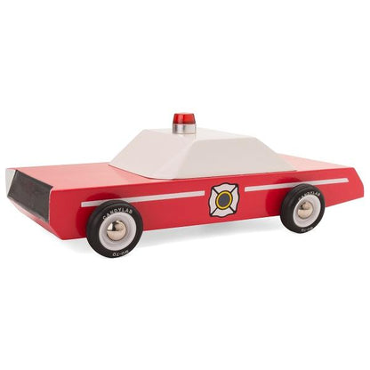 Fire Chief Wooden Car