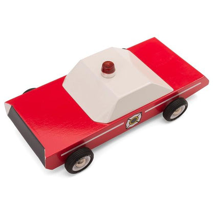 Fire Chief Wooden Car